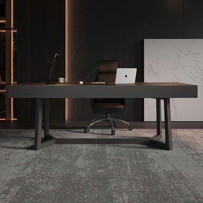 

Современный модный деревянный стол с ящиком, компьютерный стол, письменный стол в современном стиле для домашнего офиса или кабинета