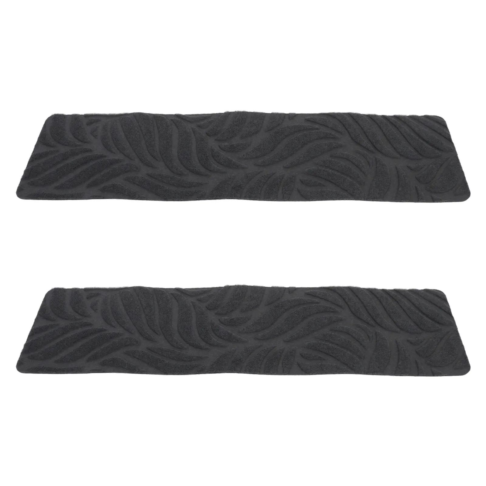 

2Pcs Non Slip Stair Treads Indoor Self Adhesive Peel Stick Stair Carpet Rugs Embossed Pattern Safety Covers for Kids Elders Dogs
