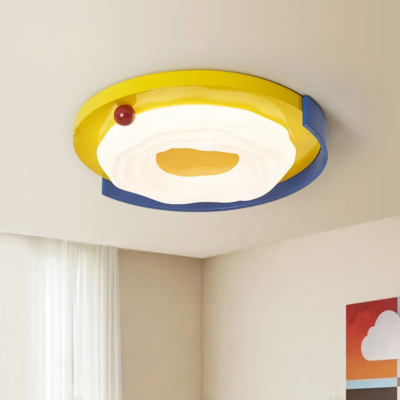 الحديثة الملونة LED أضواء السقف الدائري غرفة المعيشة غرفة نوم غرفة الاطفال دراسة الإبداعية الطيف الكامل حماية العين شنق مصابيح #1