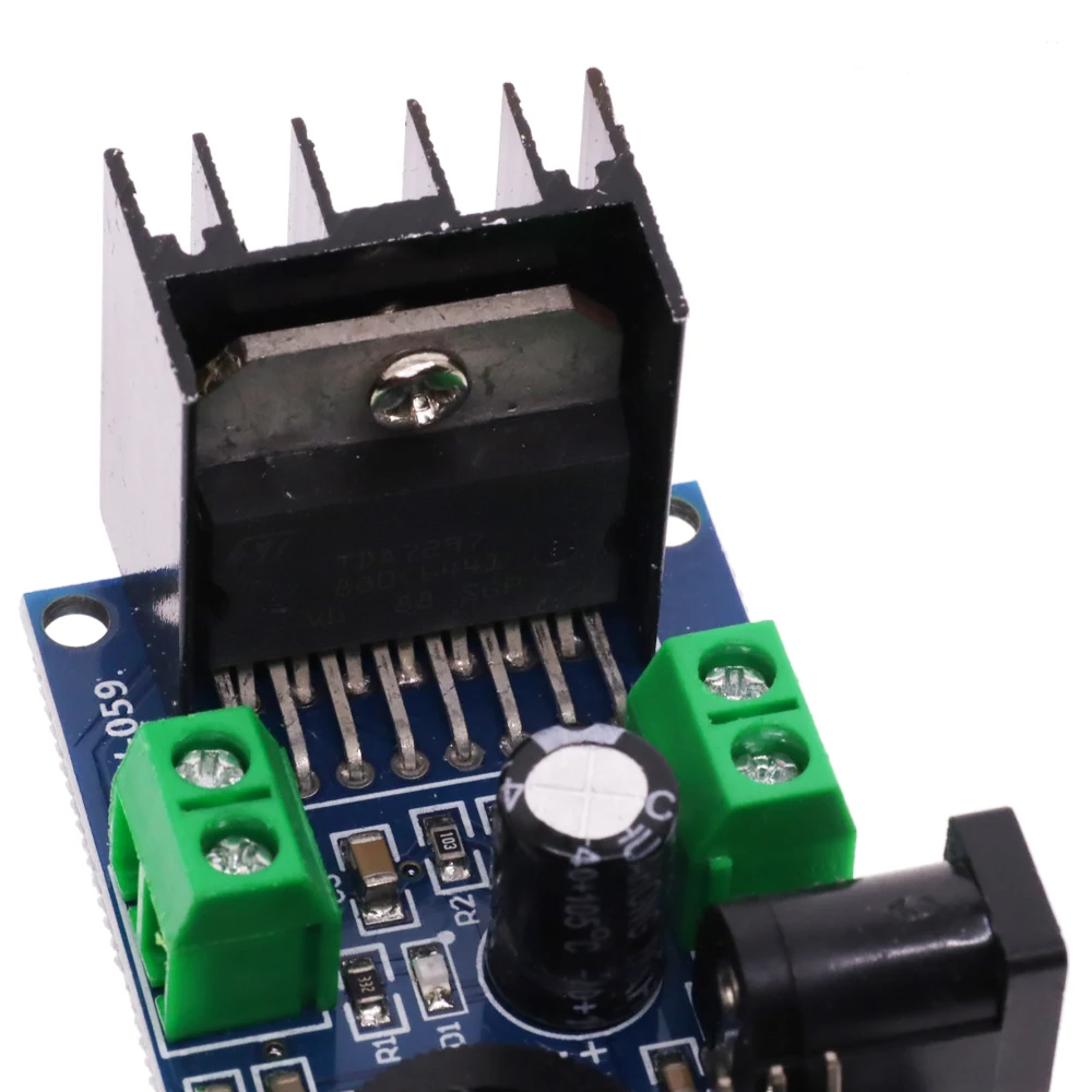 1Pcs Audio Power Amplifier board DC 6 to 18V TDA7297 Module Double Channel 10-50W Wholesale