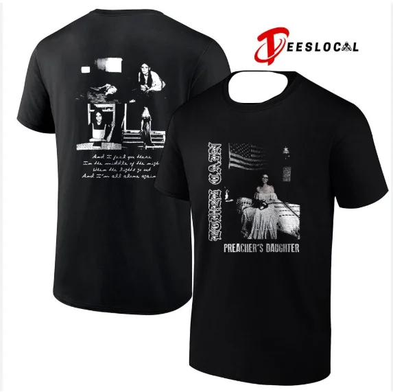 2026 Men Ethel Cain Preacher's Daughter Album T Shirt Dark Folk Music Vintage Short Sleeve Casual Tee
