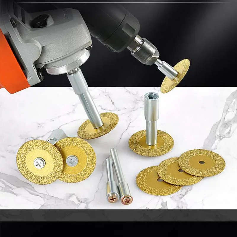 10PCS/Set Double Sided Diamond Glass Grinding Disc Ceramic Tile Cutting Disc Polishing Tools