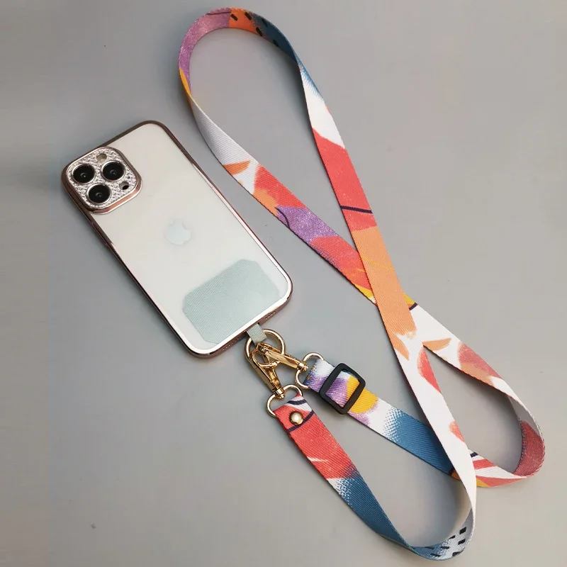 Colorful Crossbody Straps Mobile Phone Ropes Canvas Hanging Chains Neck Less Crossbody Bags Chain Pendants Phone Cases Ropes