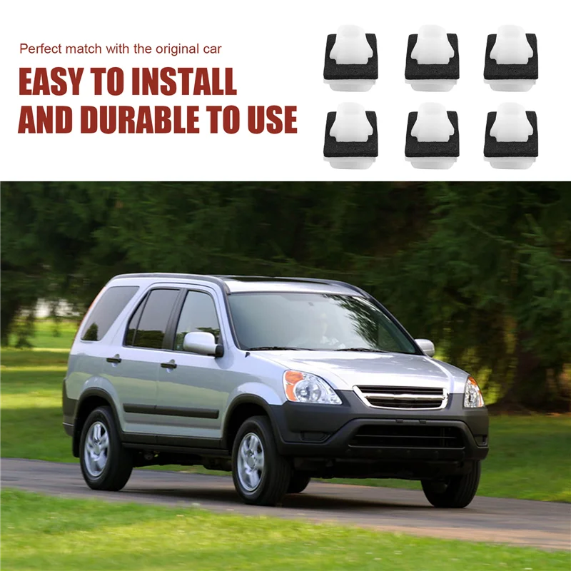 

AB56-100 Pcs Lower Outer Door Weatherstrip Clip With Sponge Pad For Honda CR-V 2002-On 75315-S9A-004