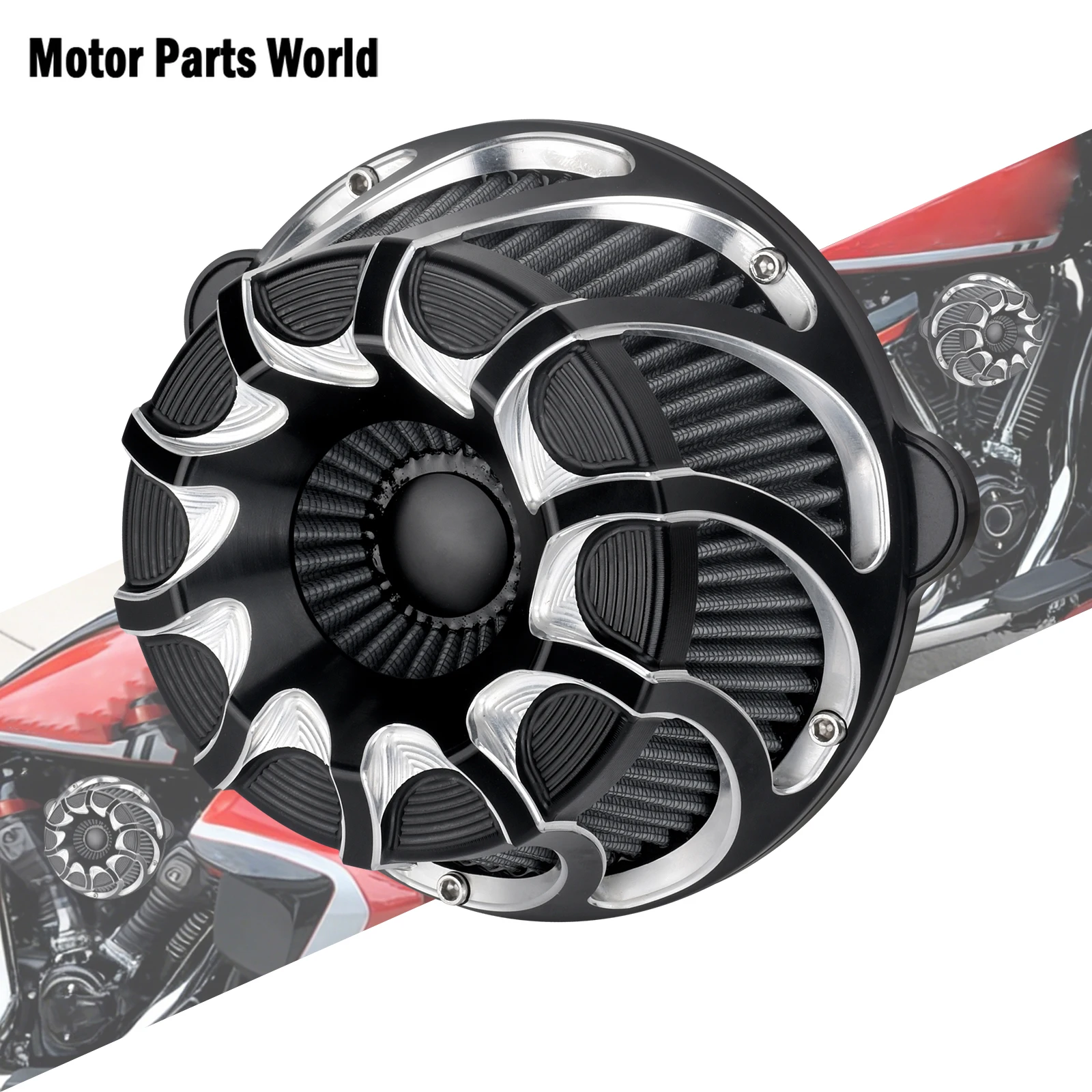 

Motorcycle Intake Filter Grey Element E Style Air Filter Cleaner For Harley Touring CVO Road Street Glide 23-25 Softail Breakout