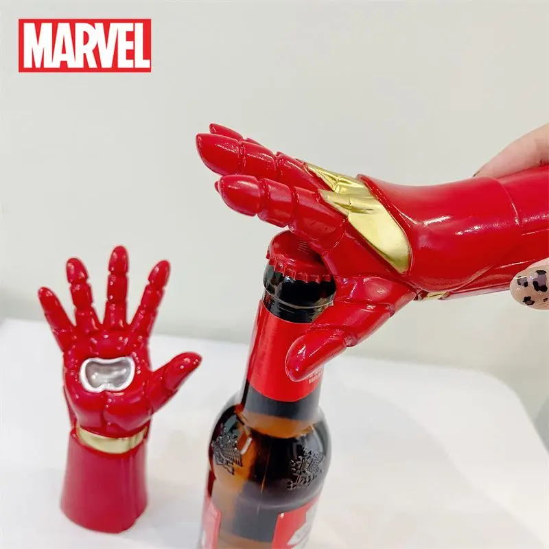 

Marvel Iron Man Bottle Opener Plastic Metal Avengers Superheroes Household Decorations Creativity Funny Friend Birthday Gifts