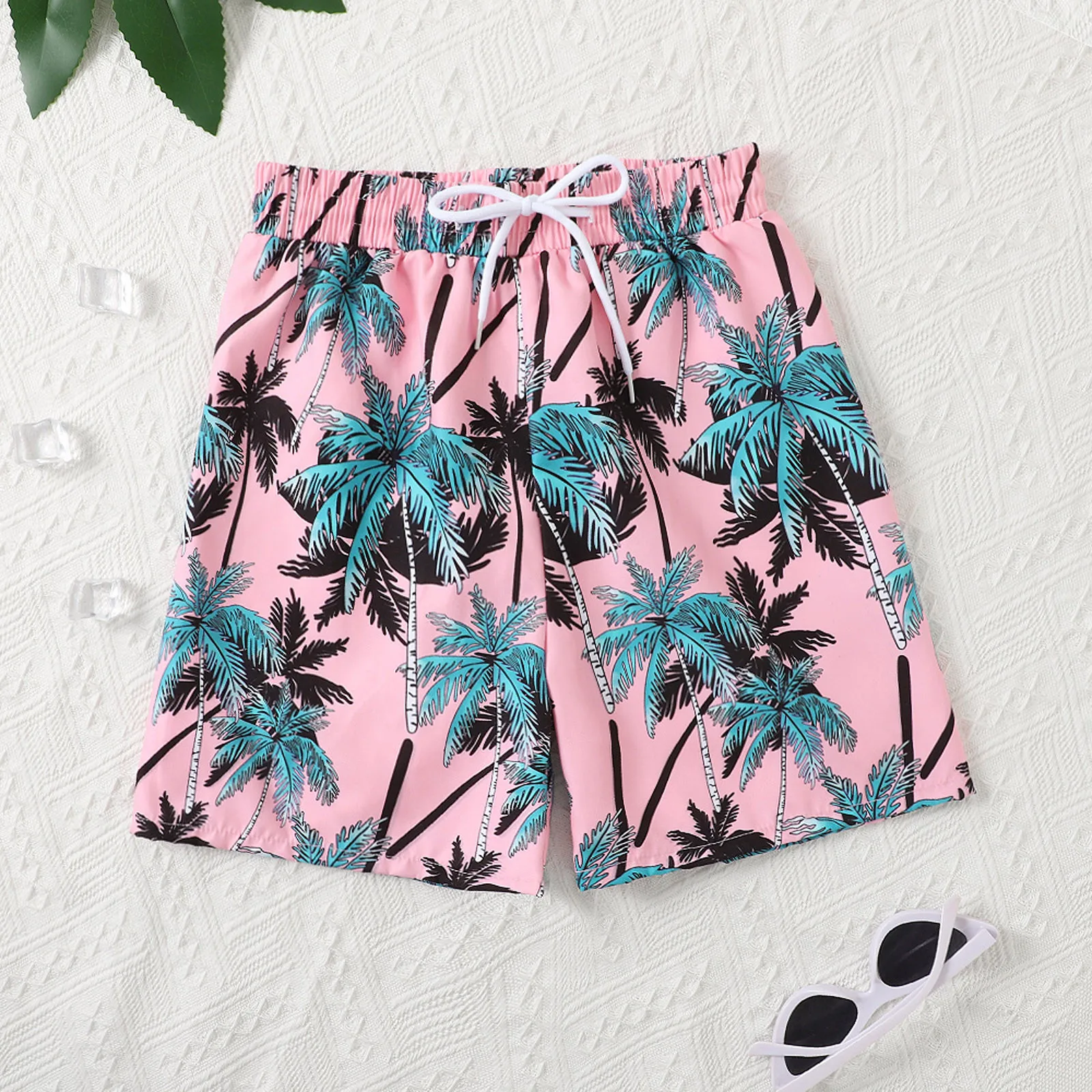 8-14 Years Casual Hawaiian Beach Shorts 2022 Boys Swimsuit Trunks Style Boys Bathing Suit Swimwear Summer Swimming Trunks