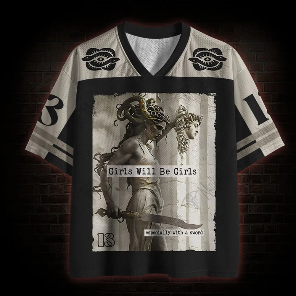 Hot Selling Street Quick Drying Mesh Sportswear, Black Series Mythical God Series, Adult Fitness Breathable V-neck T-shirt