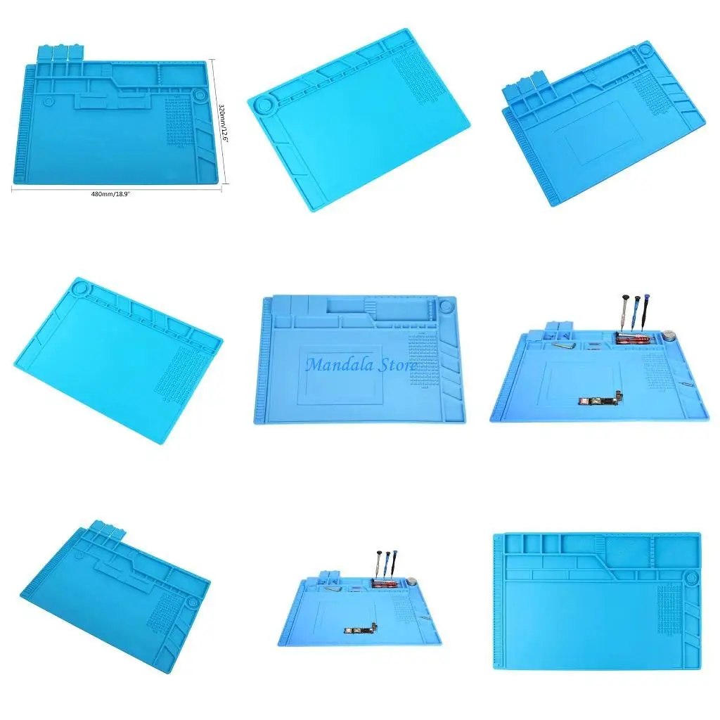 

U2JC Large Anti Static Silicone Soldering Mat for Electronics Maintenance Anti Static