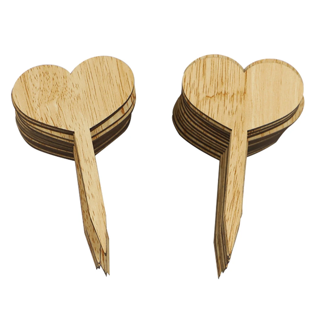 Plant Labels Wooden Tags Set Vegetables Herbs Potted Plants Garden Stake Note indoor e outdoor