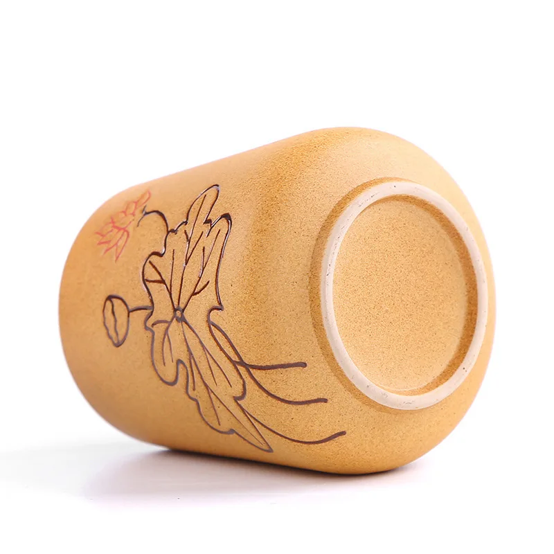 كوب شخصي للتأمل مرسومة يدويًا من الفخار الخام الإبداعي، كوب شاي كبير بسيط، كوب رئيسي