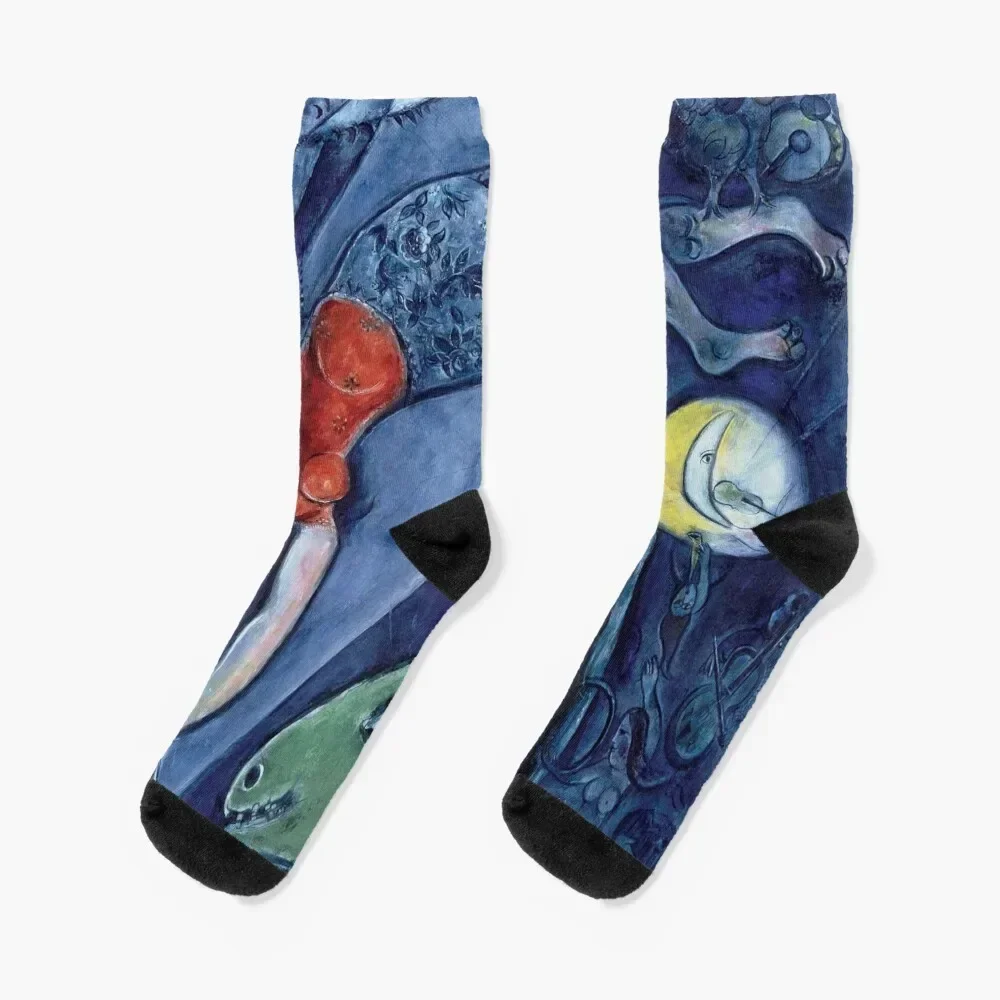 

Marc Chagall paintings Socks golf halloween heated Rugby Socks Male Women's