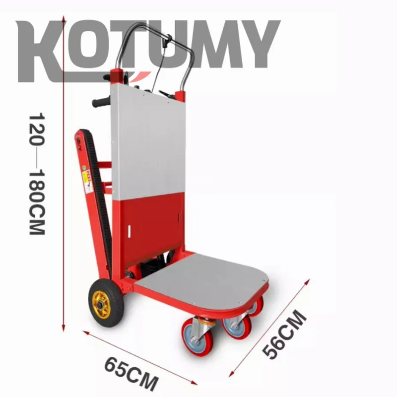 سيارة تسلق الدرج الكهربائية لتحسين المنزل 400 كجم الزاحف نوع أسفل درج متسلق مركبة شقة شاحنة الدرج أداة