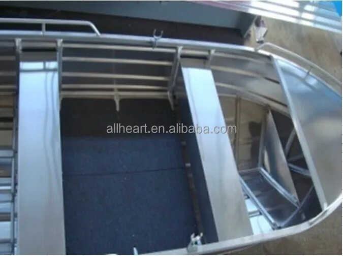 cheap Chinese full welded aluminum flat bottom boat