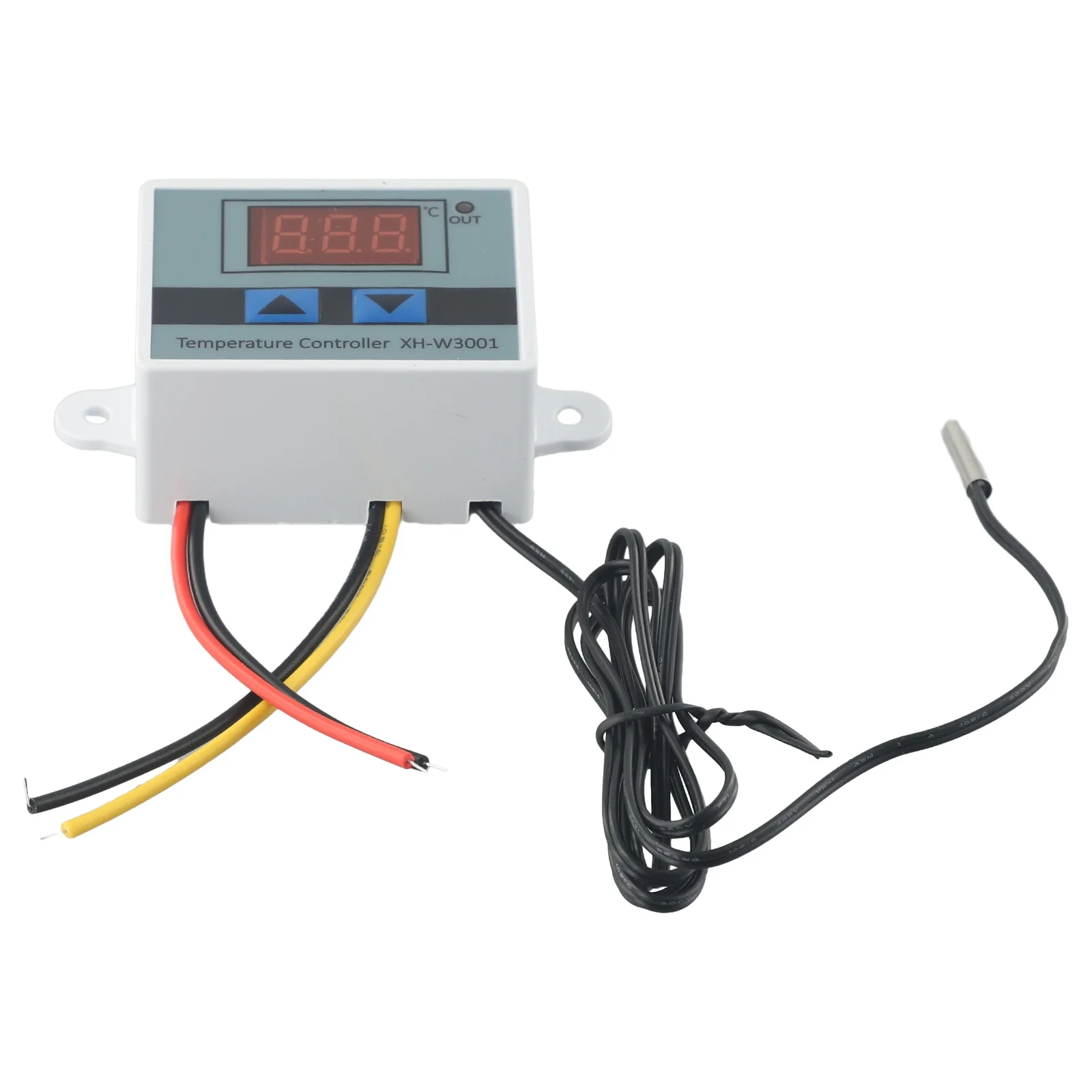 Pengatur suhu Digital, termostat tampilan LED 2V 24V AC110-220V suhu saklar kontrol termostat dengan Probe