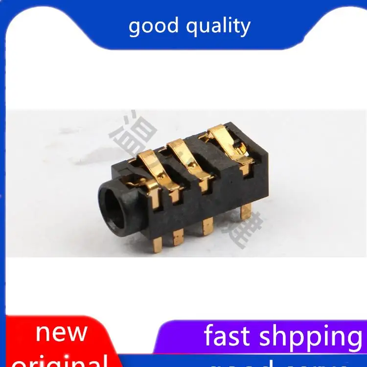 10pcs original new PJ-398 headphone socket with 7 pins and 2 fixed pins Ф 3.5MM power socket female base
