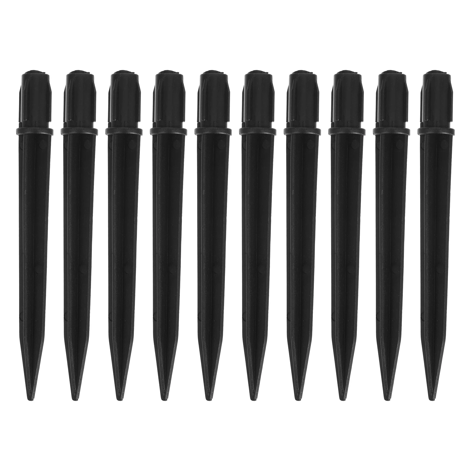 

20 Pcs outside Lawn Lamp Ground Pole Outdoor Solar Light Spikes The Fence Black