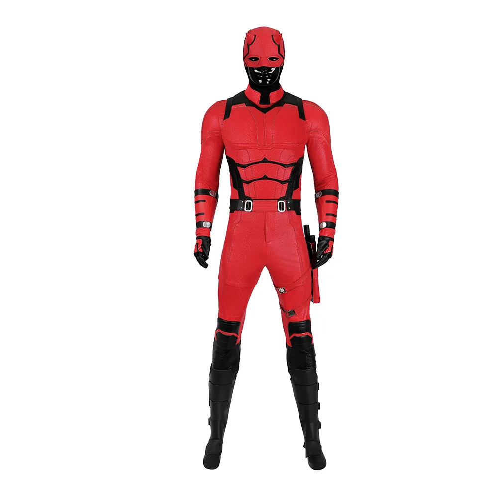 Costume de Cosplay de Matt Murdock pour Homme, Déguisement Dare, Combinaison, Accessoires de Sécurité, Carnaval d'Halloween, Trempé