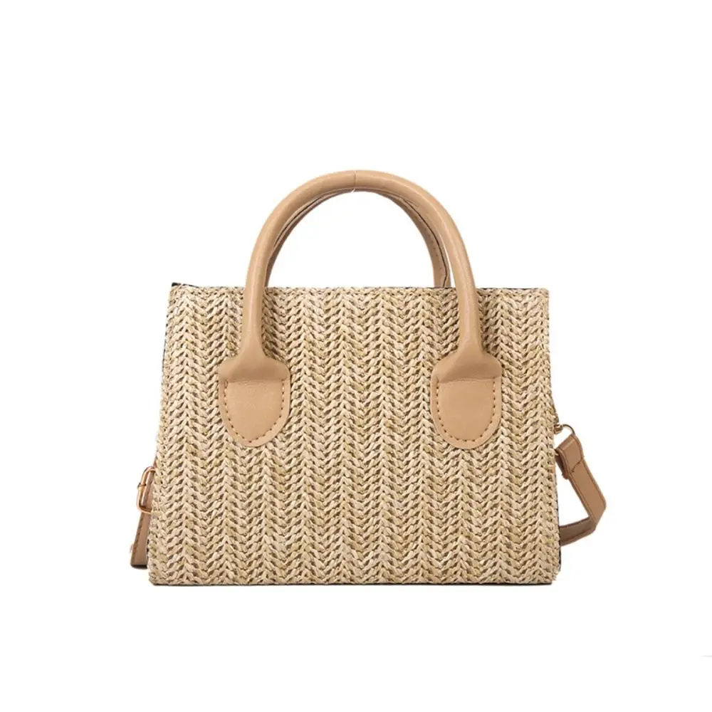 Casual Straw Woven Crossbody Shoulder Bags Women Summer Rattan Beach Bags Lady Travel Small Purses Handbags