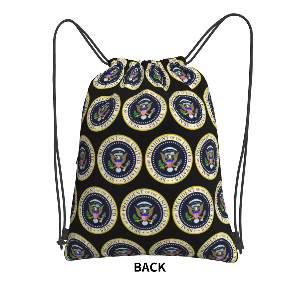 Seal Of The President Of The United States Backpacks Fashion Drawstring Bags Sports Bag Book Bags for Travel Students
