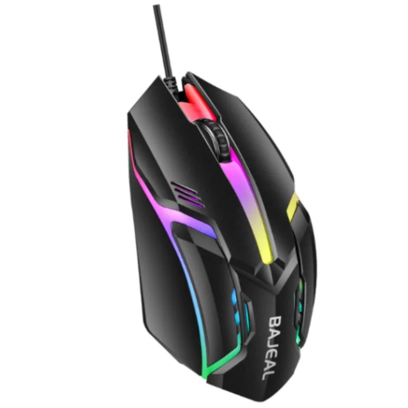 BAJEAL D3 Wired Gaming Mouse for Desktop Laptop Business CF LOL - Glowing Competitive Mouse