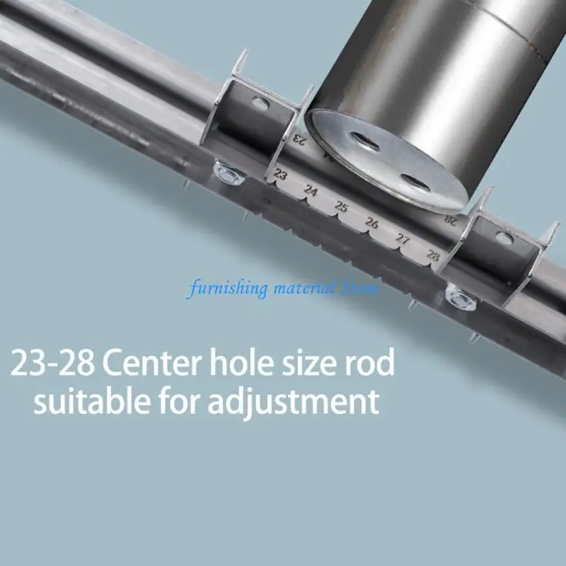 

Y5GD Practical Tool Closet Hangings Rod Installation Tool Closet Hardware installation Wear Resistant Steel Locator Rule