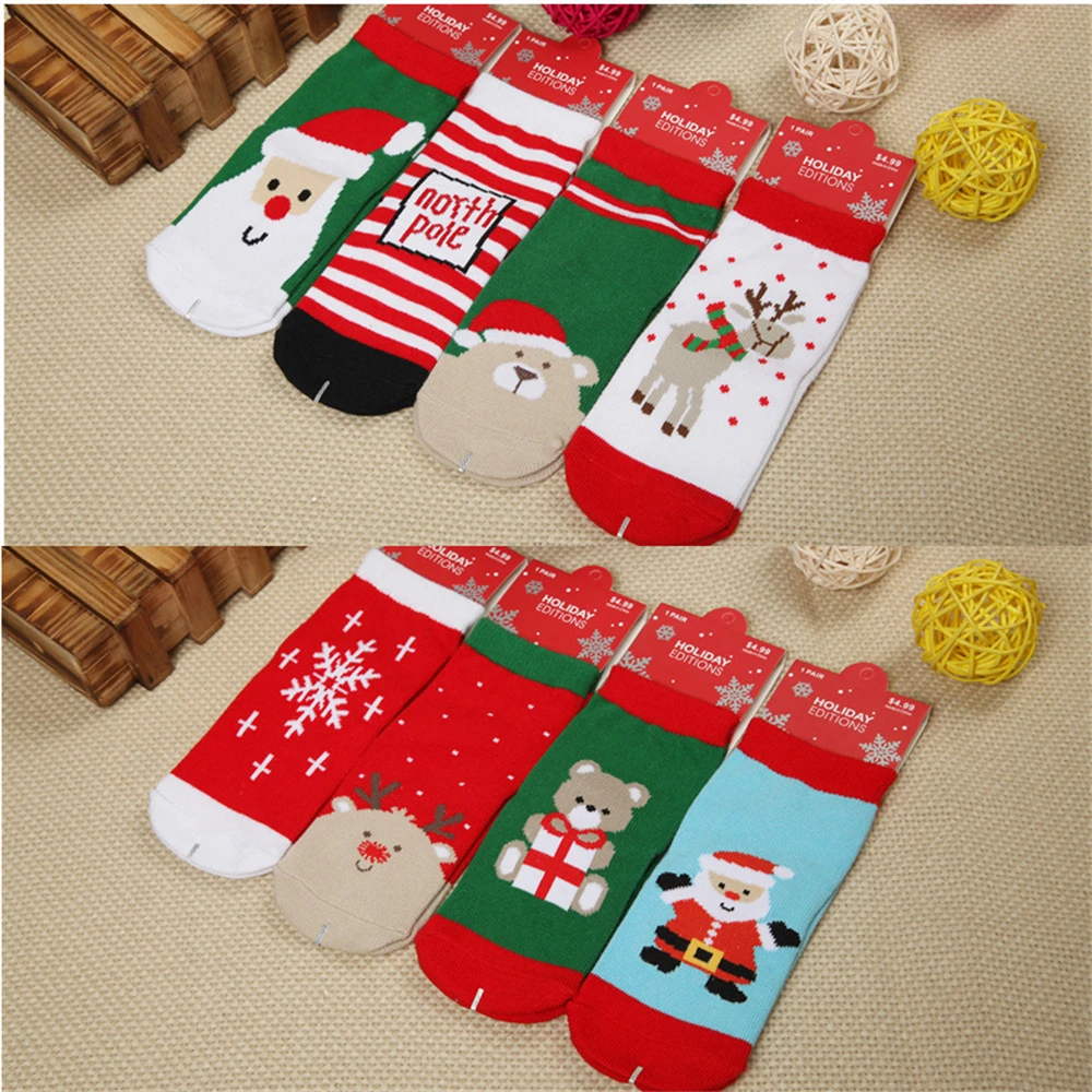 Christmas theme autumn and winter new baby student children's Christmas socks ZQ129