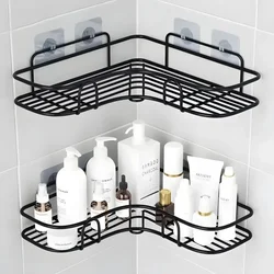 WC-Lager regal Badezimmer regal No-Drill-Eck regal Dusche Wandre gal halterung Bad zubehör Organizer Shampoo