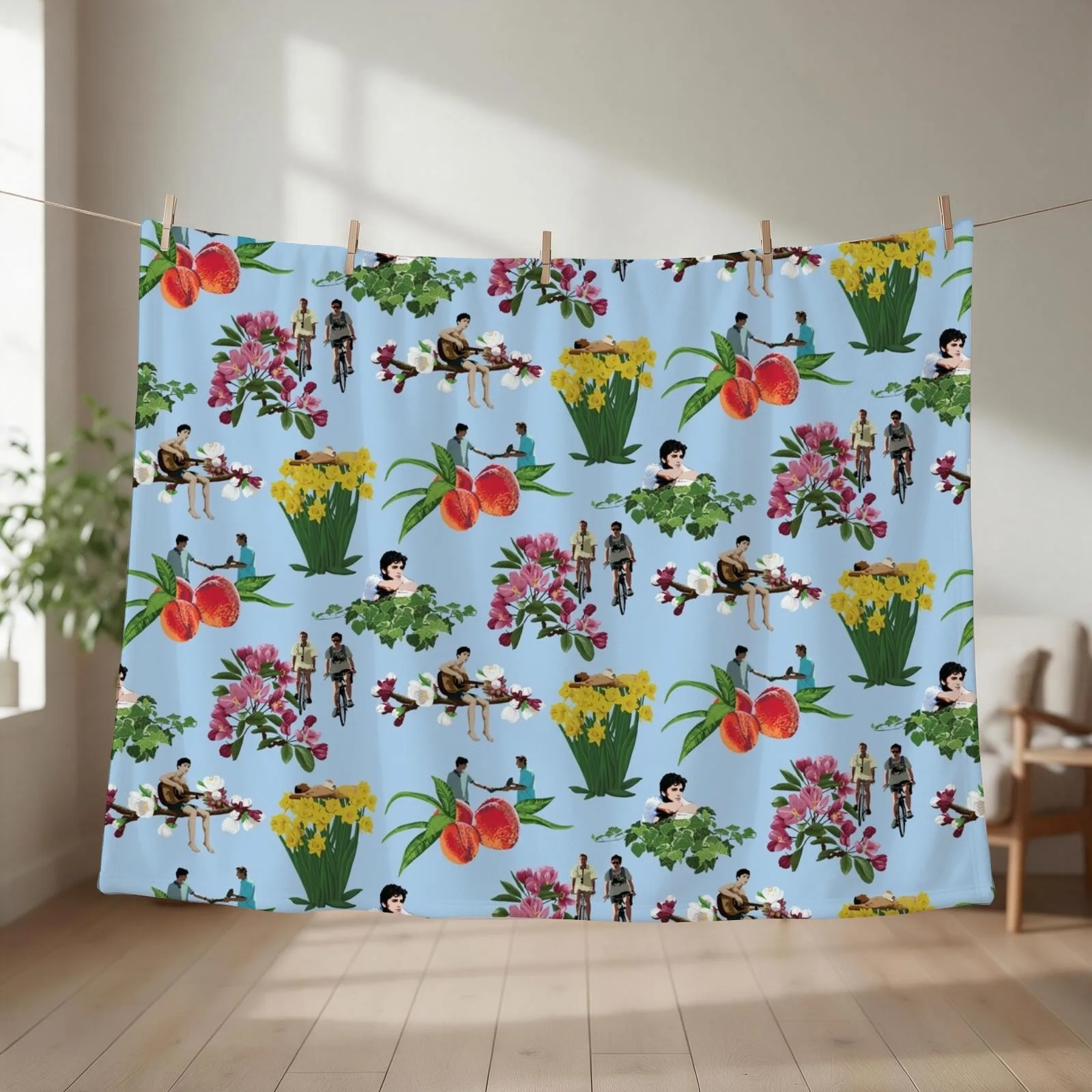 Call Me By Your Name Pattern Throw Blanket