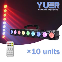 10PCS LED Wall Wash Bar Light 9x12w 3in1 Strobe effect Long Strip Wall Washer Stage Dyeing Light DJ Disco DMX Auto Sound control