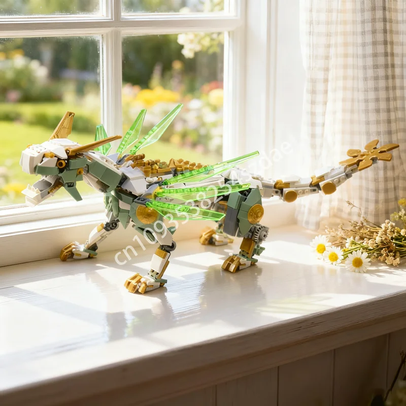 

566pcs MOC Lloyd S Titan Mech Dragon Ninjia Model Building Blocks Assemble DIY Creative Christmas Gifts Idea Toys Education Kids