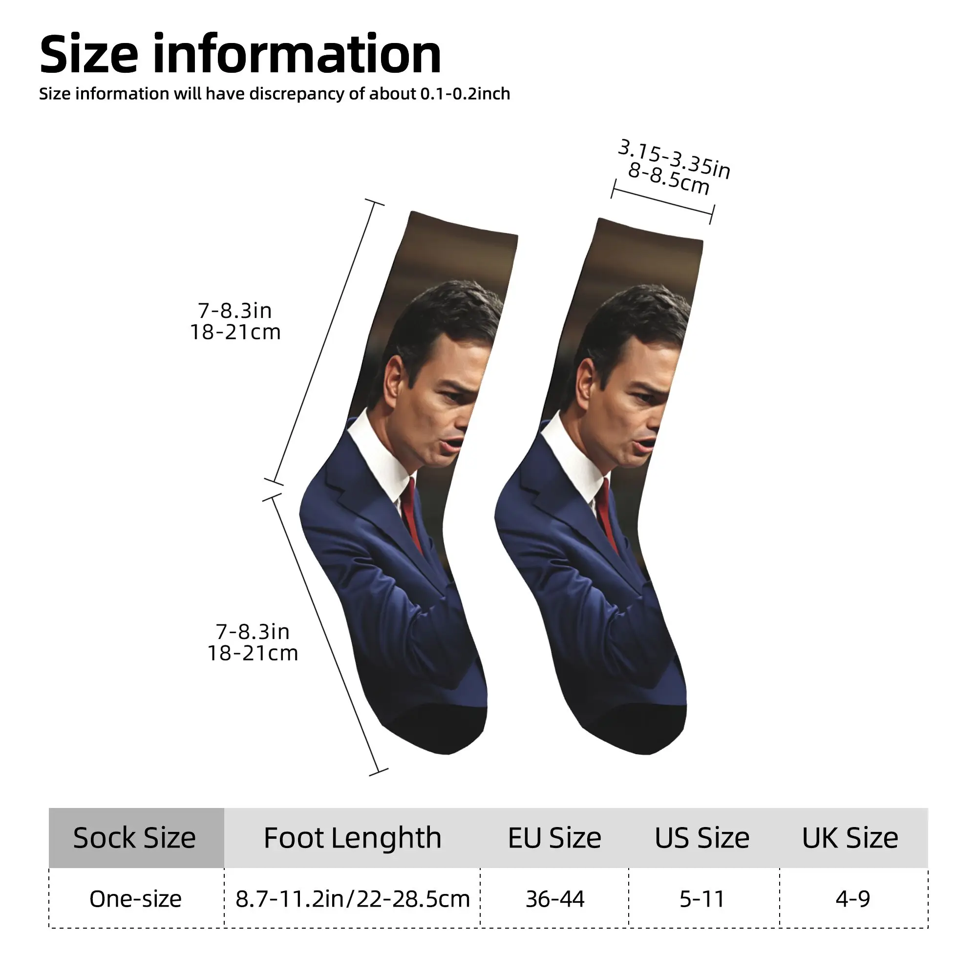 

Pedro Sanchez Socks Casual Stockings Winter Anti Skid Men Socks Warm Soft Pattern Running Sports Socks