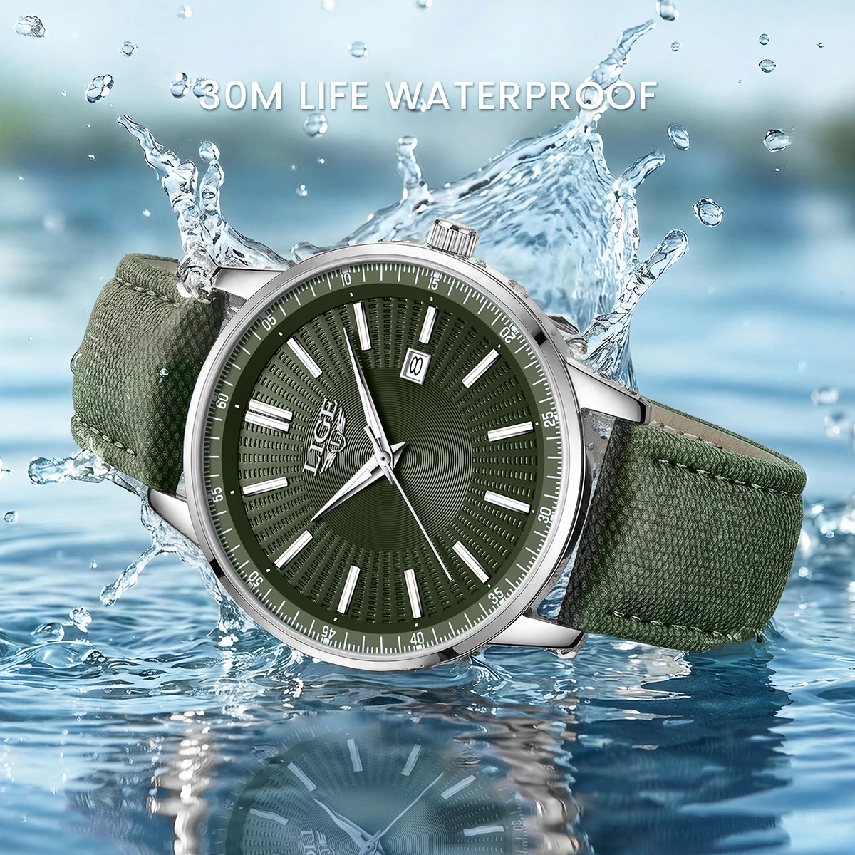 LIGE 2026 Creative Cowboy Leather Watch For Men Fashion Military Waterproof Luminous Watch Men Outdoor Sports Quartz Men Watches