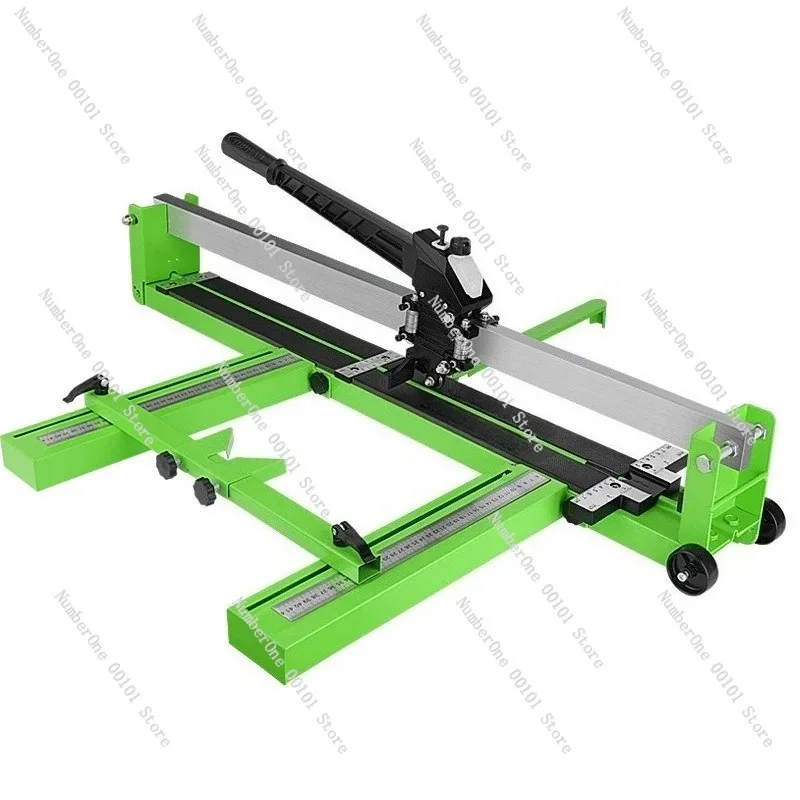 E300 Manual Tile Cutter with Infrared Laser Guide, Upgraded Push Knife for Straight & Profile Cutting on Ceramic Porcelain