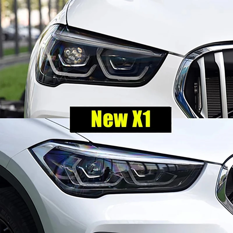 1Set Car Transparent Lampshade Head Light Lamp Cover Glasses Lamp Shade For -BMW X1 F49 2020 2021