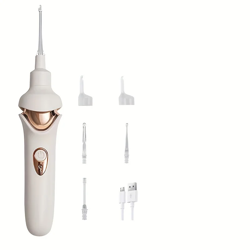 Ear Digging Device Adult Ear Picking Ear Suction Ear Pick Ren's Luminous Earwax Cleaner With Light Soft Head Set