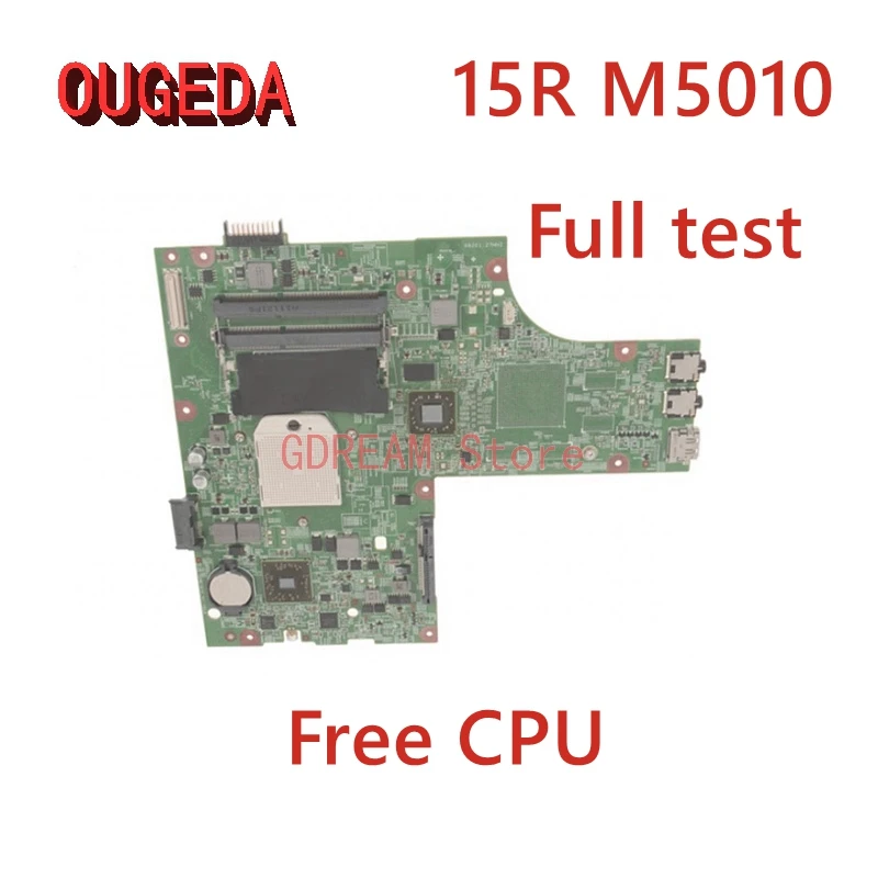 

OUGEDA CN-0YP9NP 0YP9NP 09913-1 DG15 48.4HH06.011 Laptop motherboard for Dell Inspiron 15R M5010 HD4200 Free CPU mainboard