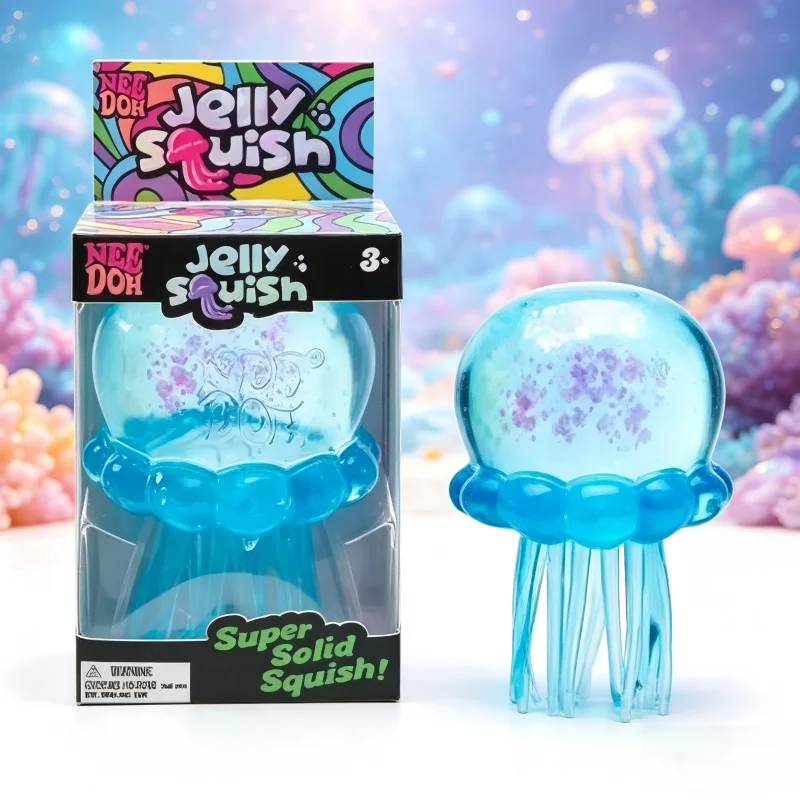 Squishies Nee Doh Quallen-Squish-Spielzeug, sensorisches Wasser-Squish-Spielzeug, weiches Quallen-Quetsch-Spielzeug zur Stresslinderung, Fidget-Spielzeug als Geschenk