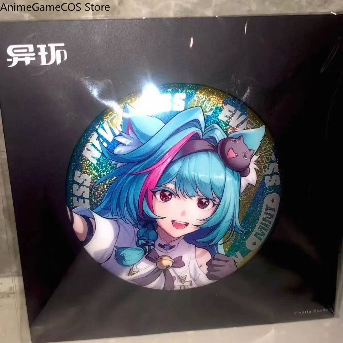 Neverness to Everness Nanally Mint Cosplay Props Tinplate Badge Ita Bag Display Button Pin Cartoon Figure Brooch Collection Gift