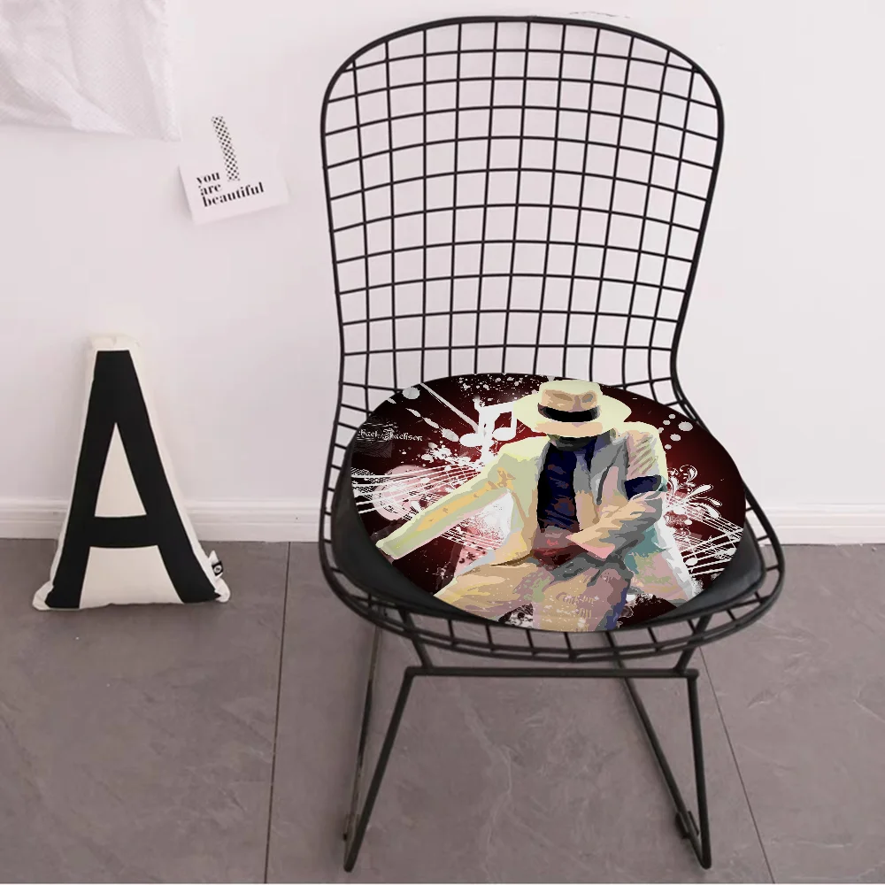 M-Michael-Jackson Cushion Mat Square Seat Cushion Office Dining Stool Pad Sponge Sofa Mat Non-Slip Seat Mat