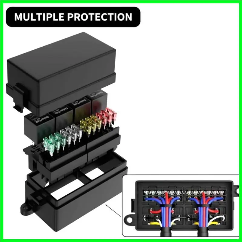 

T3EF Pre 12 Slot Relays Block for Vehicle Trailer Boat with Overload