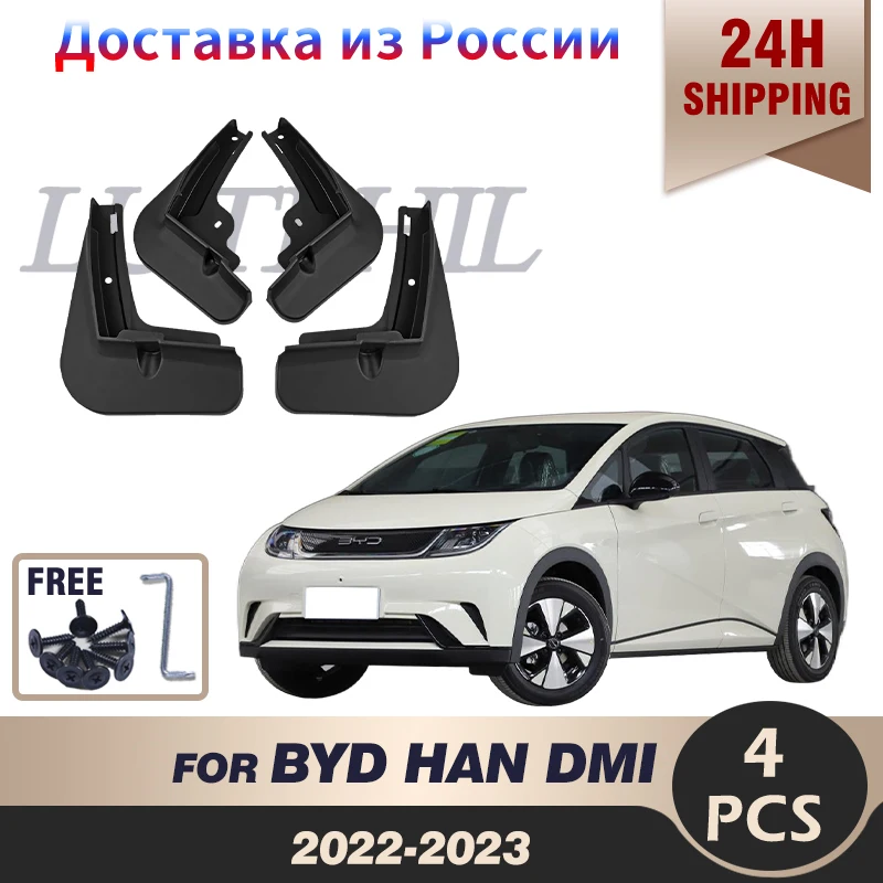 Car Mudguard For BYD HAN DM Restyling 2022 2023 Front Rear Mudguards Splash Guards Fender Mudflaps Accessories