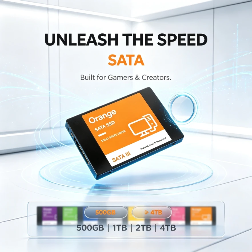 Original SATA Orange/Blue/Purple Portable External SSD Hard Drive High Speed Large Capacity Storage Disk for Laptop Smartphone