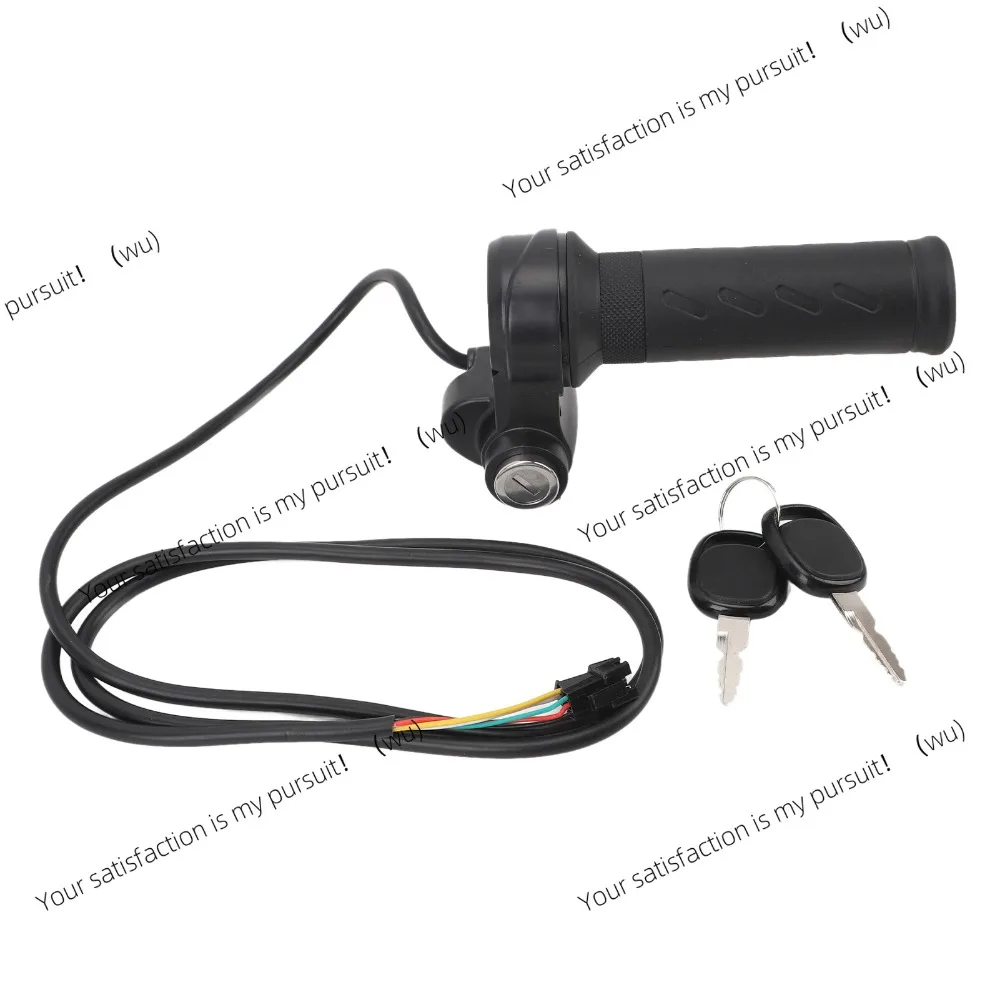 Suitable for electric bicycle scooter wire-controlled throttle handle, with 2 keys, waterproof speed control