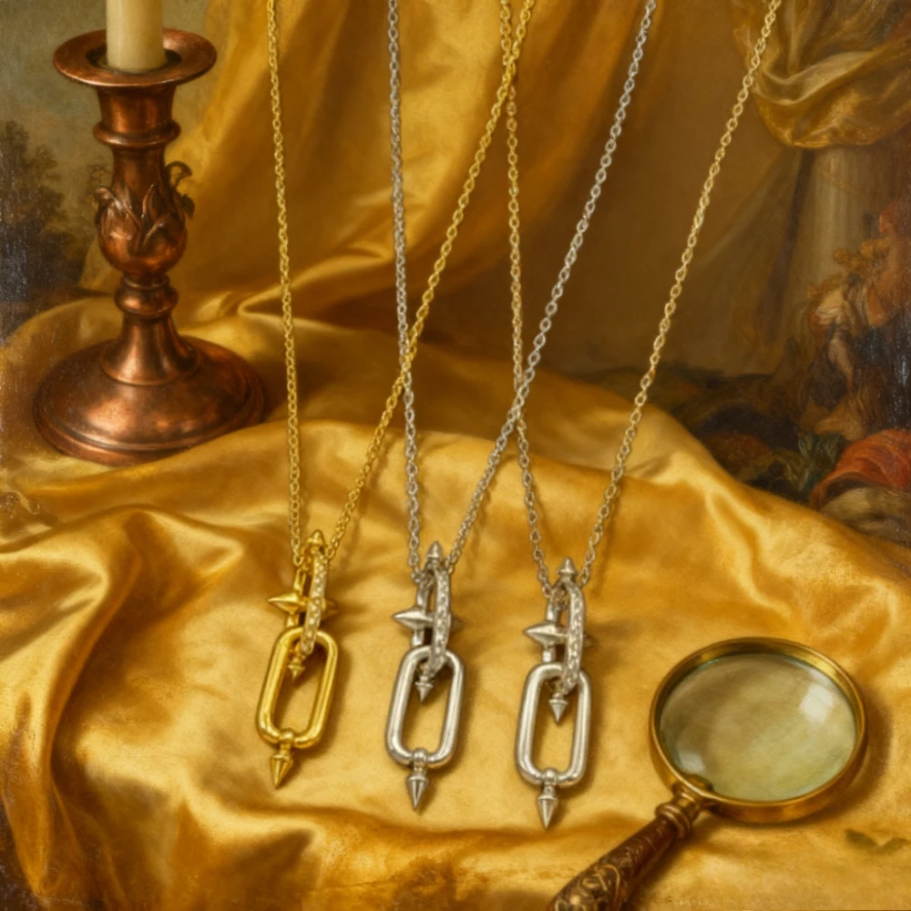 

Premium Jewelry Geometric Pendant Necklace, a Simple and Personalized Sweater Chain