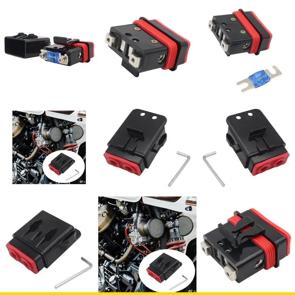 

SZCH Motorcycle Fuses Transitioning 60A Bolt Fuses for Mini Blade Connectors For Stable Power Transfer Easy Installations