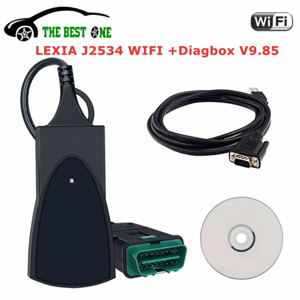 Диагностический сканер LEXIA J2534, Wi-Fi USB, Lexia3 Diagbox V9.85 для Citroen и Peugeot, OBD2 сканер Lexia 3 PP2000