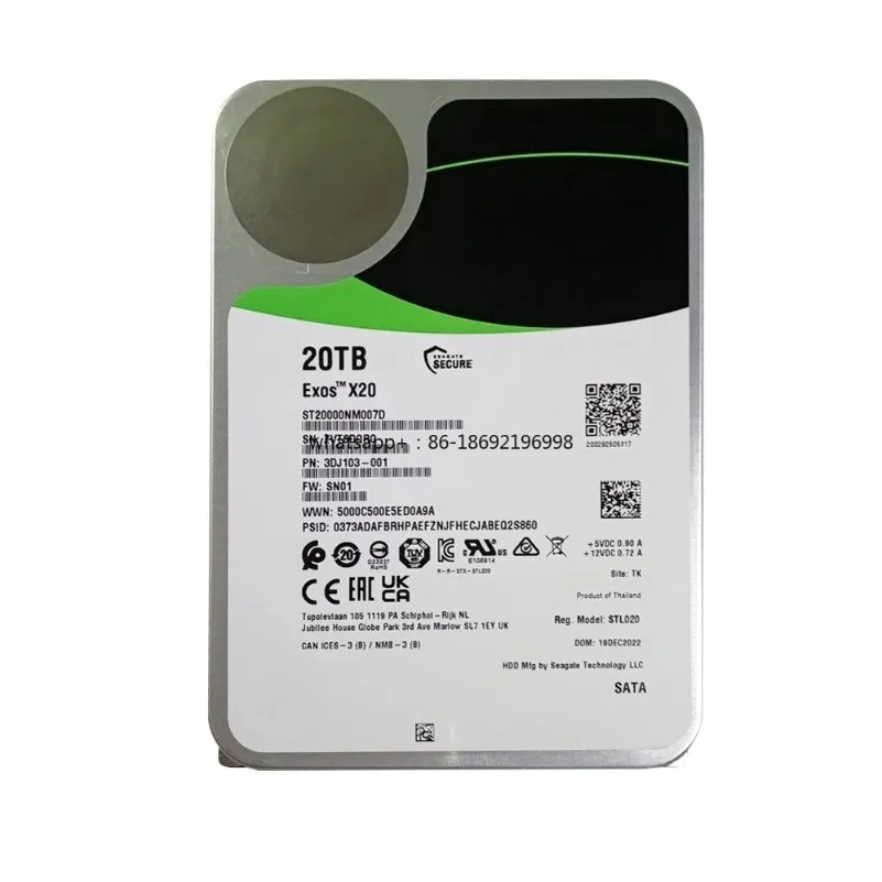 

Новый жесткий диск Exos X20 ST20000NM007D 20ТБ/18ТБ/16ТБ/14ТБ, 7200 об/мин, SATA 6Гбит/с, кэш 256МБ, 3.5-дюймовый, для корпоративных серверов и ПК