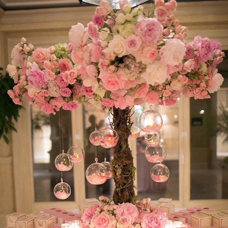 

Artificial Flower Ornament Desktop Decoration Cherry Blossom Tree Layered Tree Wedding Decoration