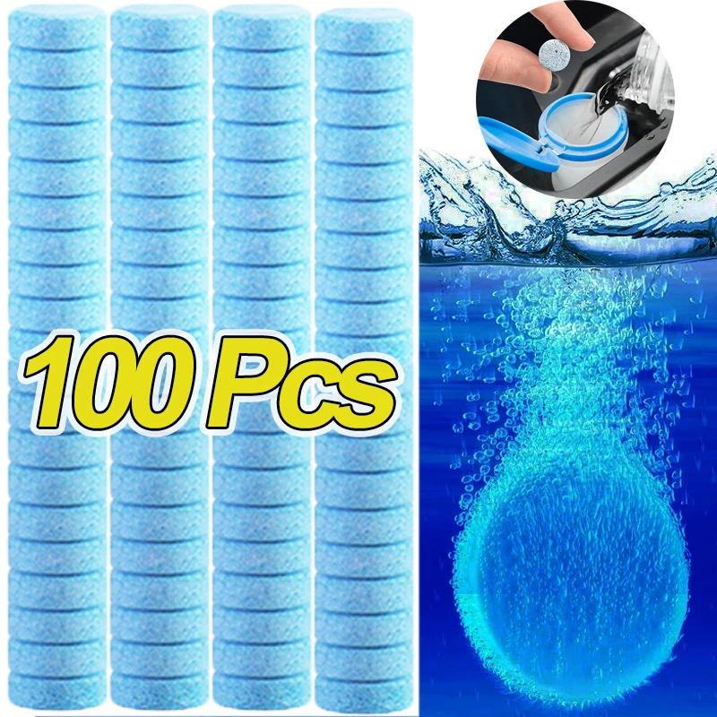 Car Windshield Cleaner Solid Windshield Washer Effervescent Tablet Windscreen Window Glass Toilet Concentrated Cleaning Tablets